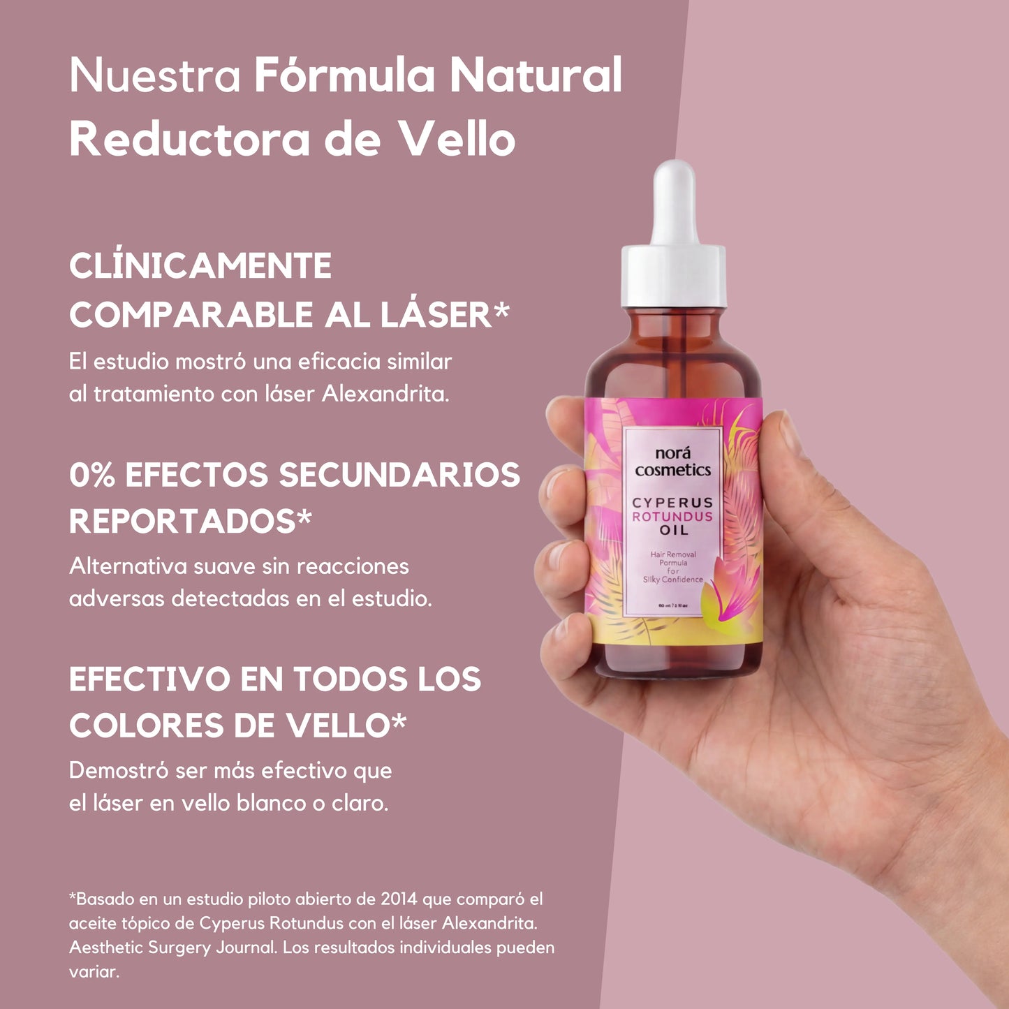 Aceite Reductor de Vello Cyperus Rotundus