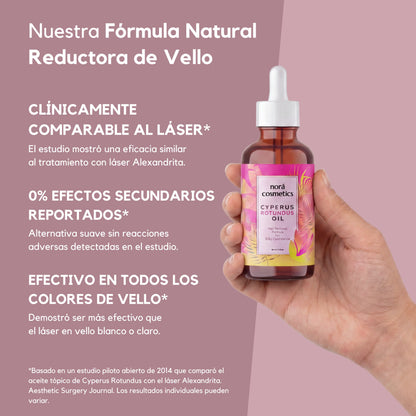 Aceite Reductor de Vello Cyperus Rotundus